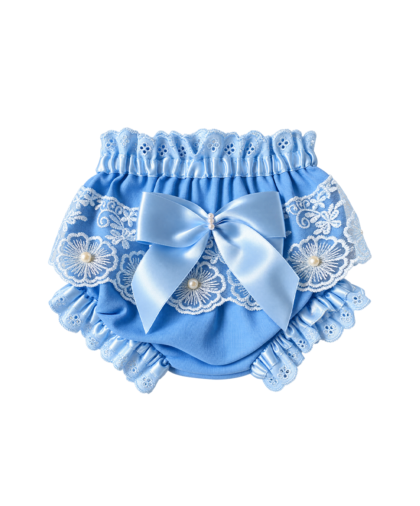 CALCINHA DE GRIPIR AZUL BEBÊ LINHO