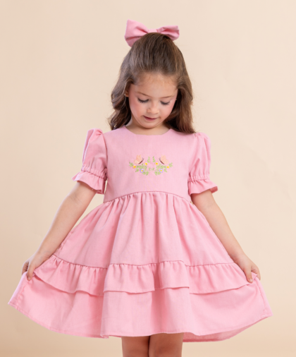 VESTIDO MELISSA ROSA BEBÊ