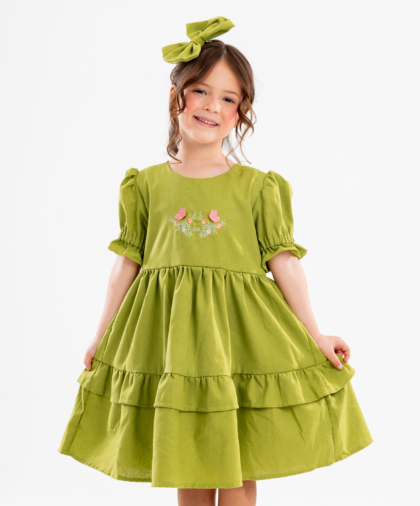 VESTIDO MELISSA VERDE OLIVA