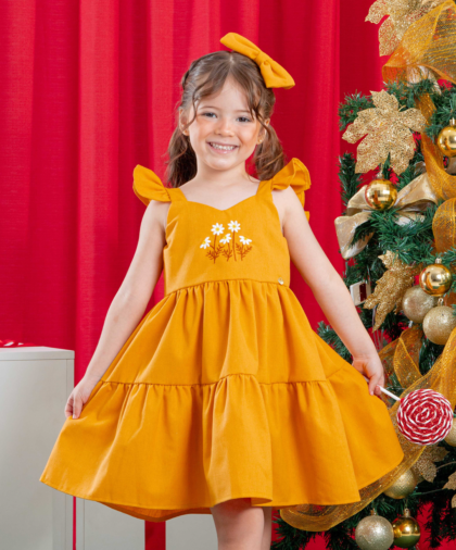 VESTIDO SOFIA AMARELO OURO