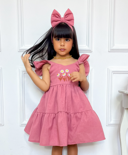 VESTIDO SOFIA ROSA SECO